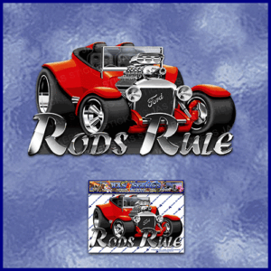 hot-rods-rule-vinyl-decal-auto-automotive-t-bucket-JAS-Stickers-Australia