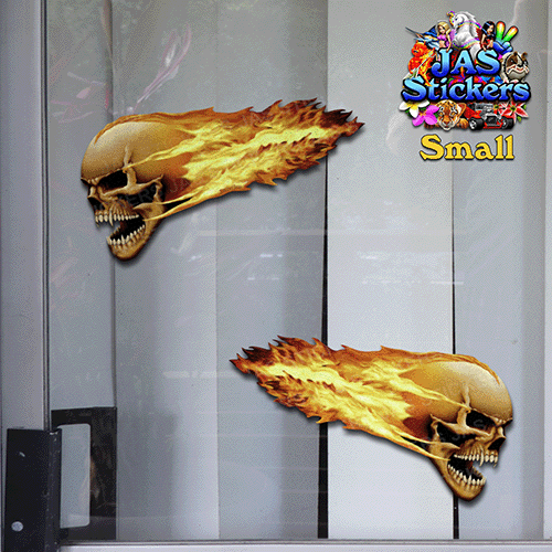 flaming-skulls-twin-pack-vinyl-decals-JAS-Stickers-Australia