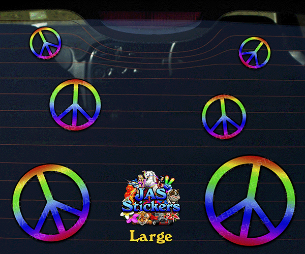 peace-symbols-hippy-rainbow-colours-vinyl-decals-JAS-Stickers-Australia