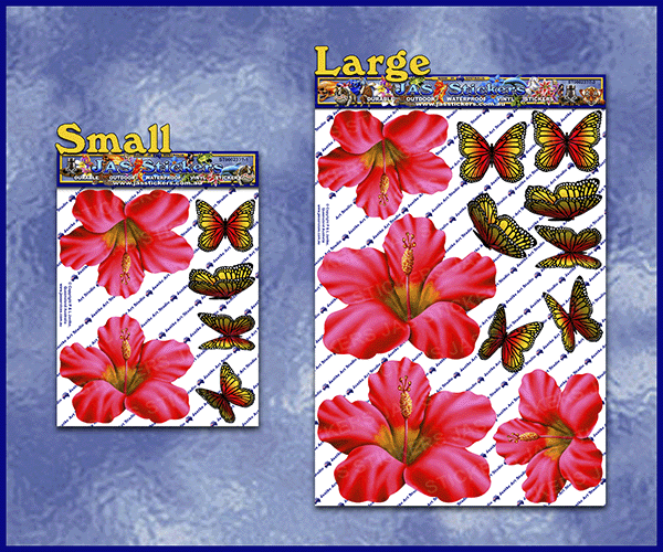 hibiscus-flowers-floral-design-butterflies-vinyl-decals-red-JAS-Stickers-Australia