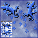 gecko-lizard-foot-prints-vinyl-decal-twin-pack-blue-JAS-Stickers-Australia