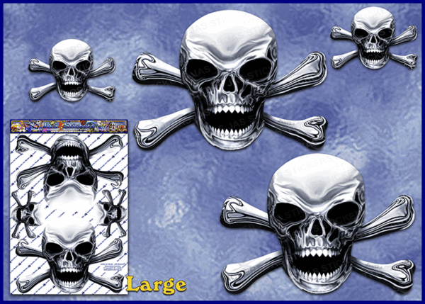 skull-x-bones-jolly-rodger-chrome-vinyl-decal-pack-JAS-Stickers-Australia