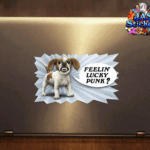 feelin-lucky-punk-puppy-dog-cartoon-vinyl-decal-JAS-Stickers-Australia