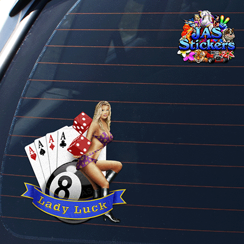 lady-luck-good-fortune-gamble-gambling-vinyl-decal-JAS-Stickers-Australia