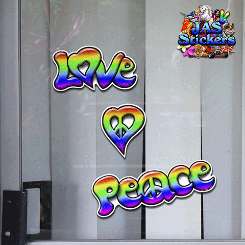 peace-love-heart-symbols-hippy-colours-vinyl-decals-JAS-Stickers-Australia