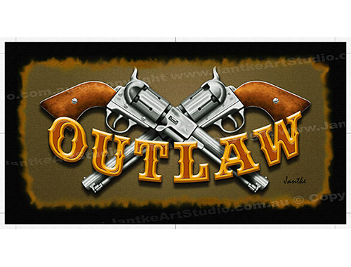 PRC026OL-spinner-art-page-guns-outlaw-jantke-art-studio-print-2-C-2