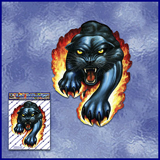 ST009-spinner-large-art-page-flaming-black-panther-JAS-Stickers