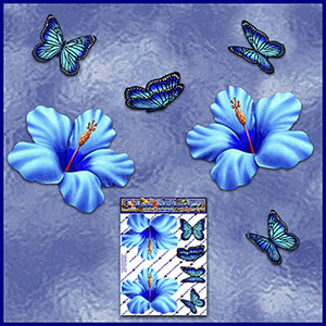 ST023BL-T1-TN-jas-hibiscus-flowers-butterflies-blue-JAS-Stickers-C