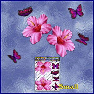 ST023PK-T1-TN-jas-hibiscus-flowers-butterflies-pink-JAS-Stickers-C