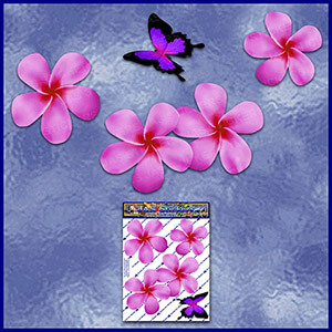 ST024PK-T1-TN-jas-frangipani-plumeria-flower-butterfly-pack-pink-JAS-Stickers-C