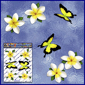 ST041WT-T1-TN-jas-flowers-frangipani-plumeria-butterflies-white-JAS-Stickers-C