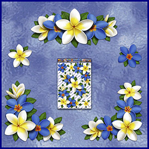 ST045BL-T3-TN-jas-flowers-frangipani-plumeria-floral-corners-blue-white-JAS-Stickers-C