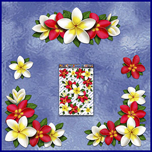 ST045RD-T3-TN-jas-flowers-frangipani-plumeria-floral-corners-red-white-JAS-Stickers-C