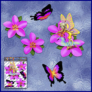 ST062PK-T1-TN-jas-fairy-magic-frangipani-plumeria-butterfly-pink-JAS-Stickers-C