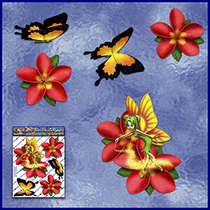 ST062RD-T1-TN-jas-fairy-magic-frangipani-plumeria-butterfly-red-JAS-Stickers-C