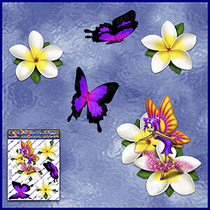 ST062WT-T1-TN-jas-fairy-magic-frangipani-plumeria-butterfly-white-JAS-Stickers-C