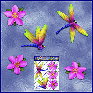 ST064PK-T1-TN-jas-dragonfly-frangipani-plumeria-flower-pack-pink-JAS-Stickers-C