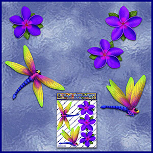 ST064PL-T1-TN-jas-dragonfly-frangipani-plumeria-flower-pack-purple-JAS-Stickers-C