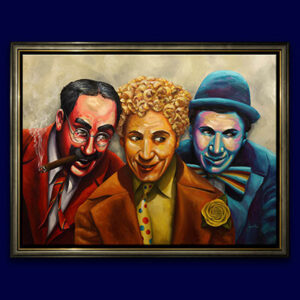 Featured marx brothers vaudville hollywood oil painting peter jantke art-C